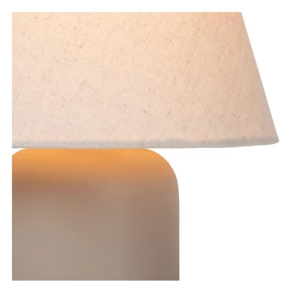 Lucide MACIA - Tafellamp - 1xE14 - Beige - detail 1